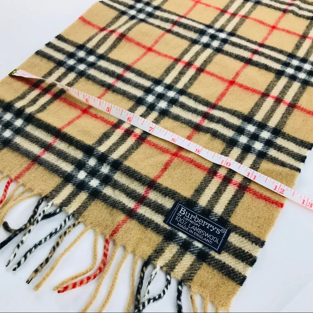 Burberry Beige Checkered Scarf - Picture 8 of 8